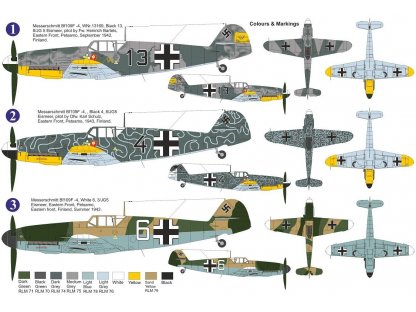 AZ MODEL 1/72 Bf 109F-4 JG.5 Eismeer 3x camo