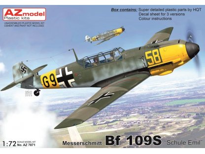 AZ MODEL 1/72 Bf 109S Schule Emil  WhatIf