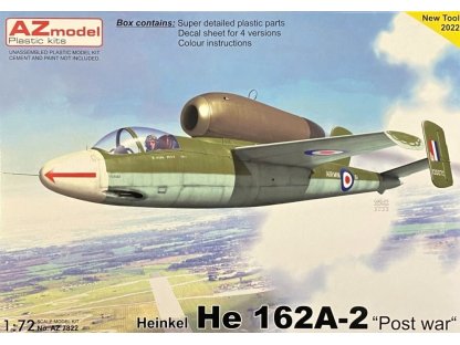 AZ MODEL 1/72 Heinkel He 162A-2 Post War 