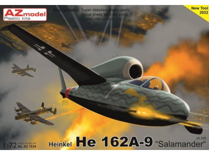 AZ MODEL 1/72 Heinkel He 162A-9 Salamander JG.300 1946