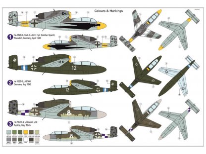 AZ MODEL 1/72 Heinkel He 162D-9 Luftwaffe 46 