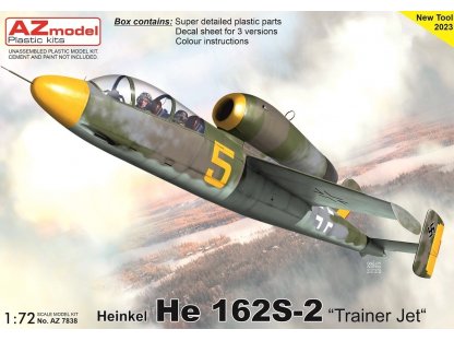 AZ MODEL 1/72 Heinkel He 162S-2 Trainer Jet 1946