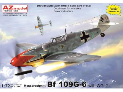 AZ MODEL 1/72 Messerschmitt Bf 109G-6 w/ WGr.21 