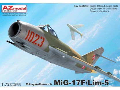 AZ MODEL 1/72 MiG-17F / Lim-5 (3x camo)