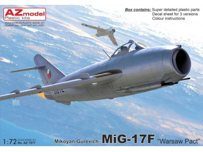 AZ MODEL 1/72 MiG-17F Warsaw Pact (3x camo)