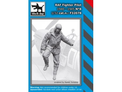 BLACKDOG 1/32 RAF Fighter pilot 1940-45 No.8 (1 fig.)