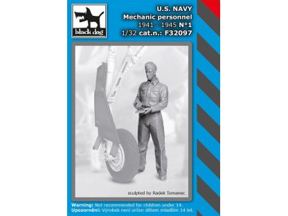 BLACKDOG 1/32 US NAVY mechanic person.1941-45 No.1 for 1 fig.