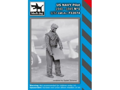 BLACKDOG 1/32 US NAVY pilot 1940-45 No.1 (1 fig.)