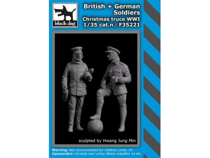 BLACKDOG 1/35 British German soldiers Christmas truce WWI
