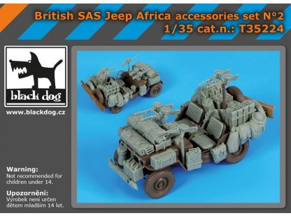 BLACKDOG 1/35 British SAS jeep Africa accessories set for TAM