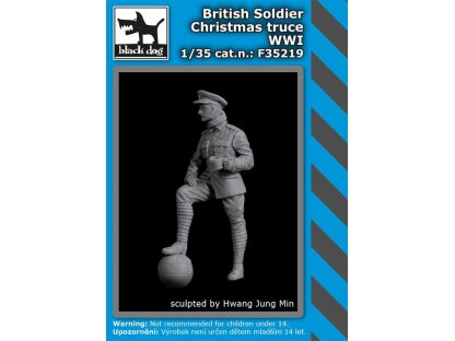 BLACKDOG 1/35 British soldier Christmas truce WWI for 1 fig.