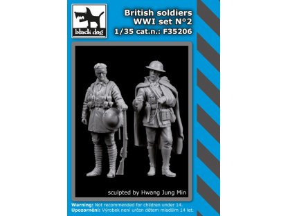 BLACKDOG 1/35 British Soldiers WWI set No.2 (2 fig.)
