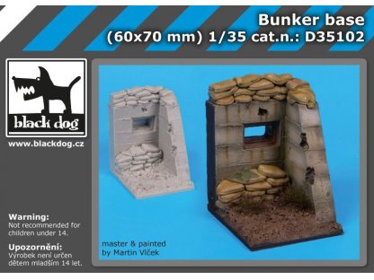 BLACKDOG 1/35 Bunker base (60x70 mm)