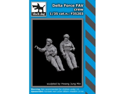 BLACKDOG 1/35 Delta Force FAV crew (2 fig.)