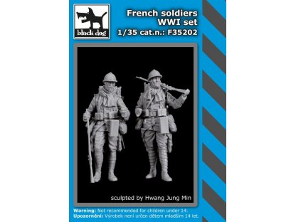 BLACKDOG 1/35 French soldiers WWI set  (2 fig.)