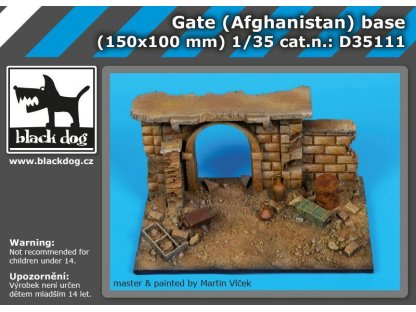 BLACKDOG 1/35 Gate (Afghanistan) base (150x100 mm)