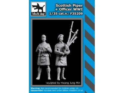BLACKDOG 1/35 Scottish officer + piper WWI (2 fig.)