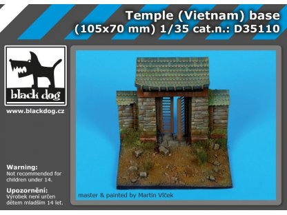 BLACKDOG 1/35 Temple (Vietnam) base (105x70 mm)