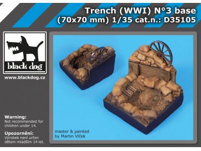 BLACKDOG 1/35 Trench (WWI) No.3 base (70x70 mm)