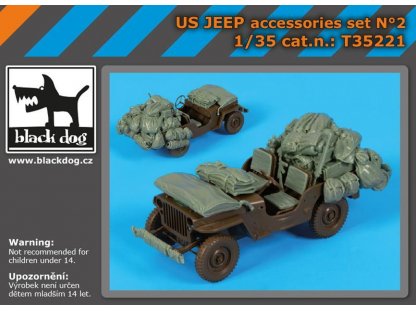 BLACKDOG 1/35 US Jeep accessories set (TAM)