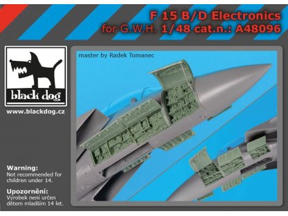 BLACKDOG 1/48 F-15 B/D Eagle  electronics for GWH