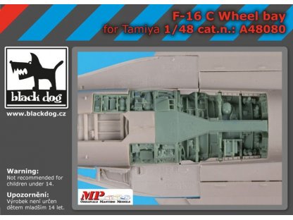 BLACKDOG 1/48 F-16C wheel bay for TAM