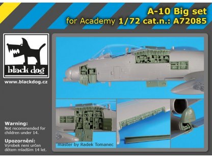 BLACKDOG 1/72 A-10 Warthog big set for ACA