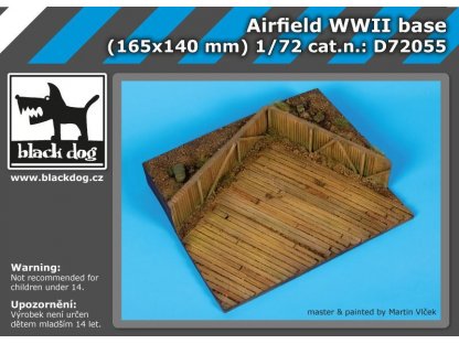 BLACKDOG 1/72 Airfield WWII base (165x140 mm)