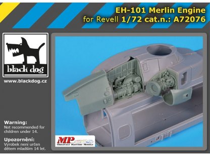 BLACKDOG 1/72 EH-101 Merlin engine for REV