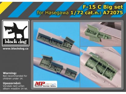 BLACKDOG 1/72 F-15C big set for HAS