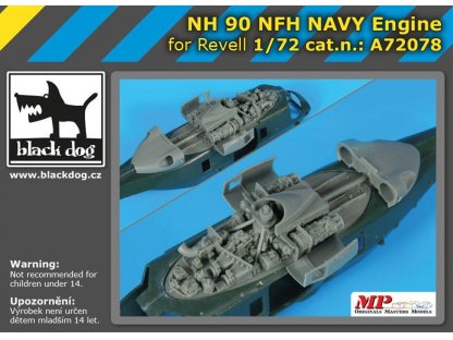 BLACKDOG 1/72 NH 90 NFH Navy engine for REV