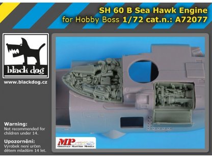 BLACKDOG 1/72 SH 60 B Sea Hawk engine for HBB