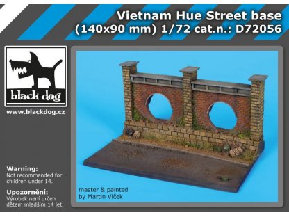 BLACKDOG 1/72 Vietnam Hue street base (140x90 mm)