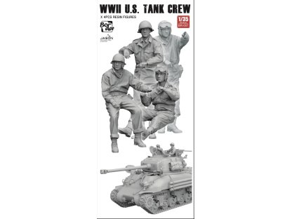 BORDER 1/35 BR-007 WW II U.S. Tank Crew (4 pcs)