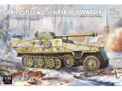 BORDER 1/35 BT-043 Sd.Kfz.251/22 w/ 7,5 cm PaK 40 "Pakwagen"