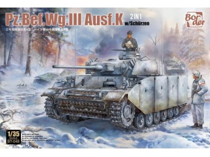 BORDER 1/35 BT-048 Pz.Bef.Wg.III Ausf.K w/ Shurzen 2 in 1