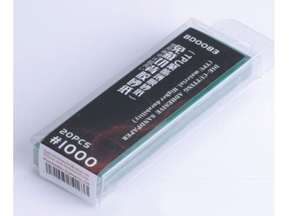 BORDER MODEL BD0083 Die-Cutting Adhesive Sandpaper Nr.1000 - 20 pcs. ( TPU Material - Higher Durability )
