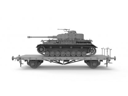 BORDER MODELS 1/35 Panzer Kpfw. IV Ausf. J Early with Mid RailWay Flatbed Ommr