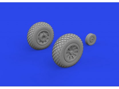 BRASSIN 1/72 P-51D Mustang wheels block tread 2 for EDU