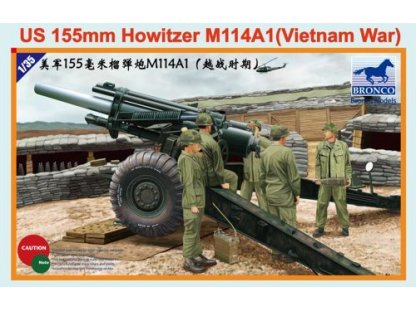 BRONCO 1/35 155mm Howitzer M114A1 (Vietnam War)