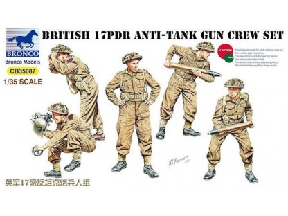 BRONCO 1/35 British 17pdr Anti-Tank Gun Crew Set