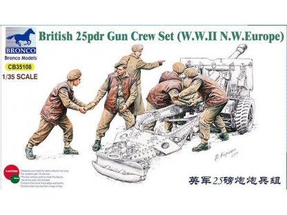 BRONCO 1/35 British 25pdr Gun Crew Set