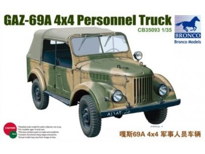 BRONCO 1/35 GAZ-69A 4×4 Personnel Truck