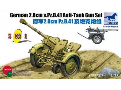 BRONCO 1/35 Ger. 2,8cm s.Pz.B41 Anti-Tank Gun