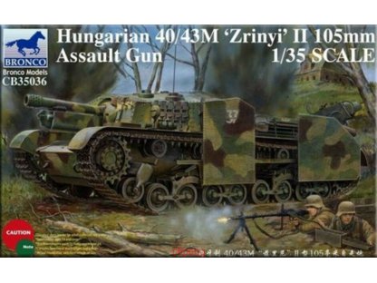 BRONCO 1/35 Hungarian 40/43M Zrinyj II 105mm Assault Gun