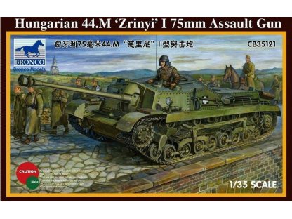 BRONCO 1/35 Hungarian 75mm Assault Gun 44.M Zrynij I