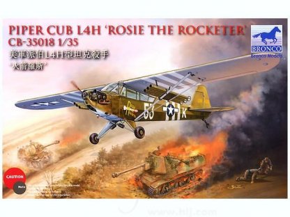 BRONCO 1/35 Piper Cub L4H Rosie The Rocketeer