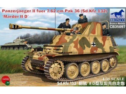 BRONCO 1/35 Sd kfz 132 Marder II Ausf.D