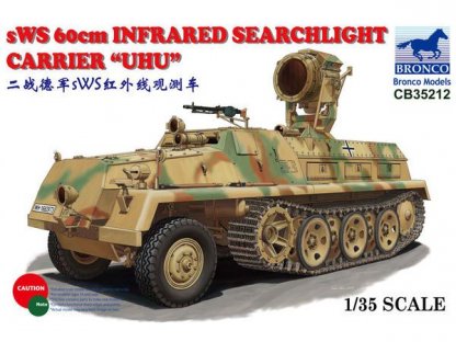 BRONCO 1/35 sWS 60cm Infrared Searchlight Carrier