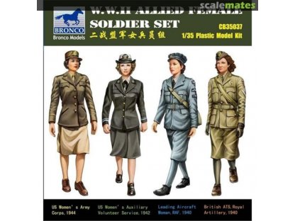 BRONCO 1/35 WWII Allied Female Soldier Set